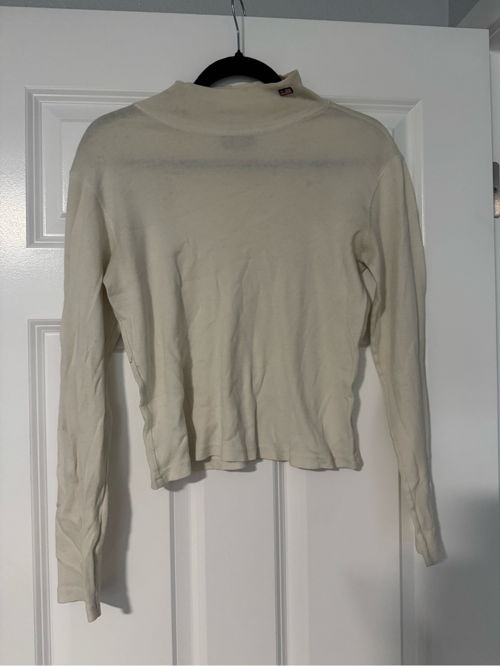 Polo by Ralph Lauren Cream Long-Sleeve Mock Neck Top
